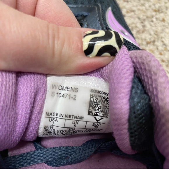 Saucony Cohesion 12  sneakers womens size 7 blue purple - Picture 9 of 11